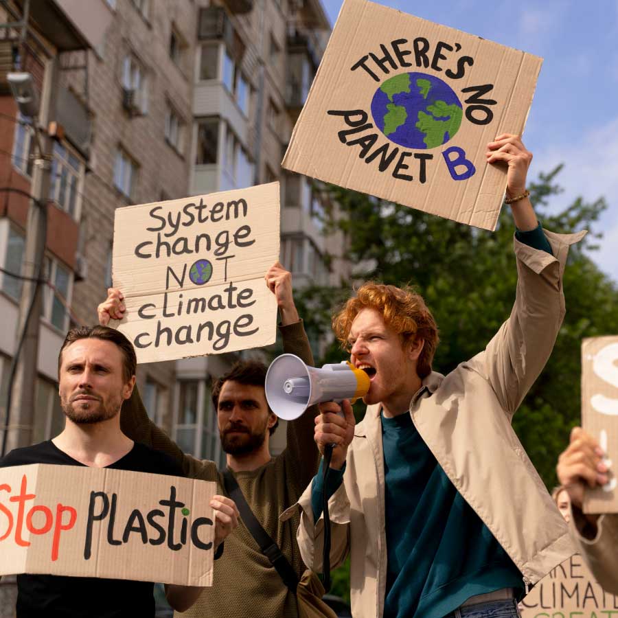 Cambio climático protesta